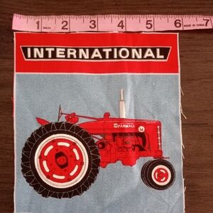 Case IH International Farmall Red Tractor Fabric Panel LOT OF 10